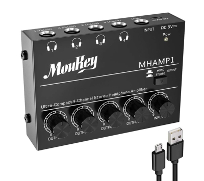 MOUKEY MHAMP-1 Ενισχυτής Ακουστικών 4 καναλιών