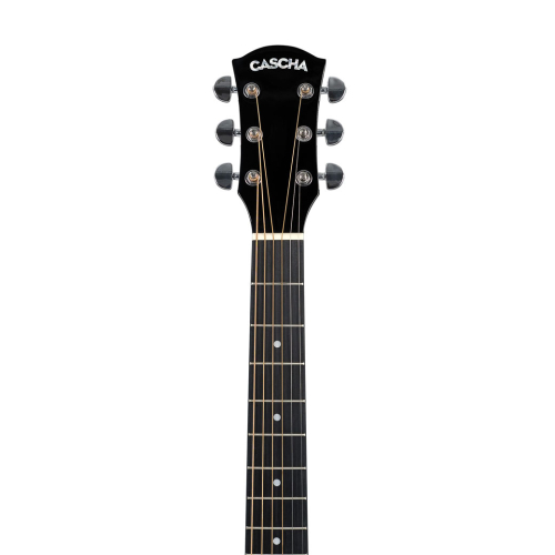 CASCHA CGA-100BK Ακουστική Κιθάρα Μαύρη με θήκη